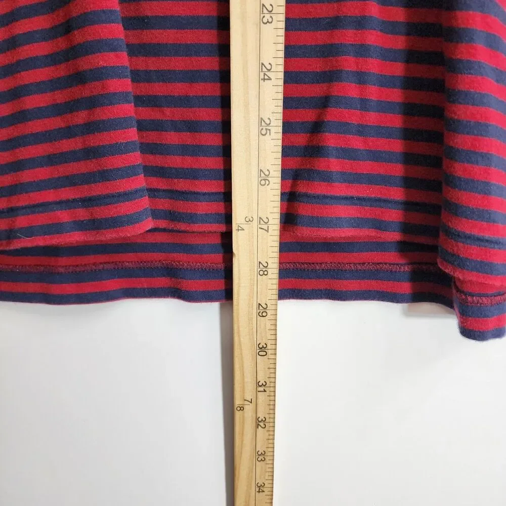 RALPH LAUREN POLO Shirt Mens XXL Blue Red Stripes PIMA SOFT TOUCH Casual Preppy